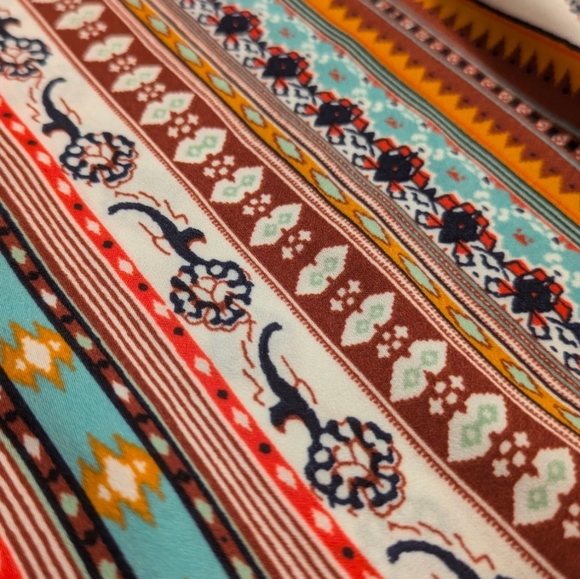 Liverpool LA Petal Sleeve Top Woven - Vibrant Festival Boho Chic Size S - Picture 5 of 10